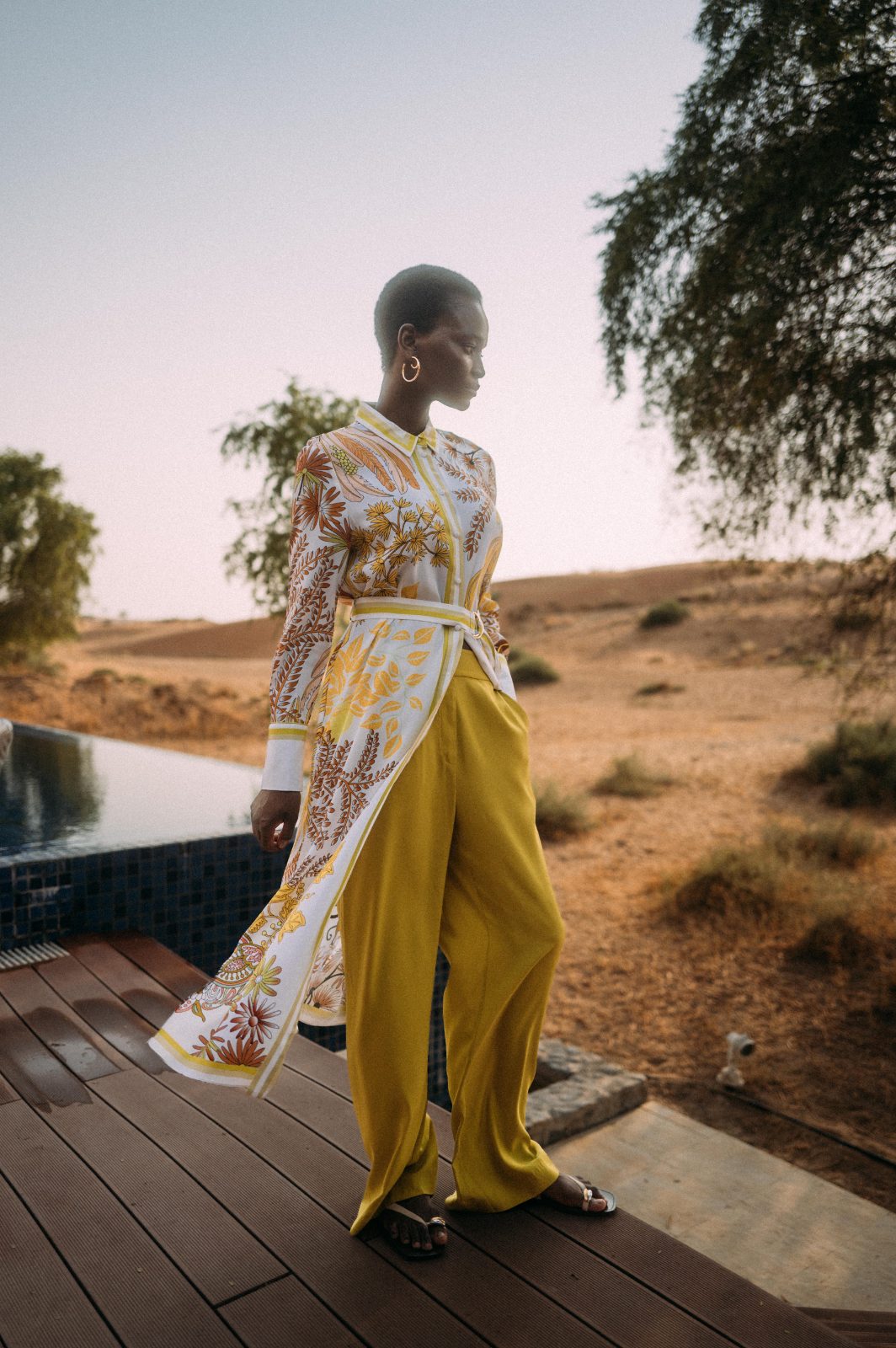 Floral and yellow at golden hour